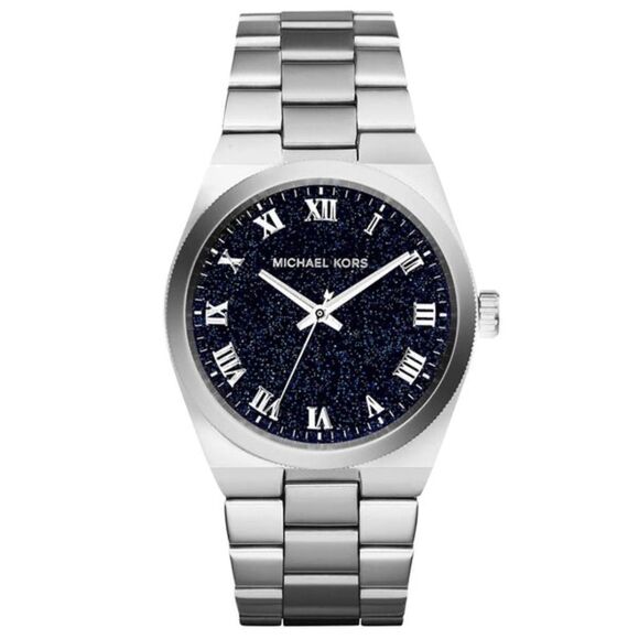 Michael Kors Channing Silver Watch Midnight Blue Dial Women MK6113 - Picture 5 of 11